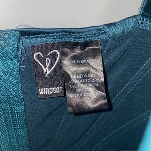 Evergreen satin dress